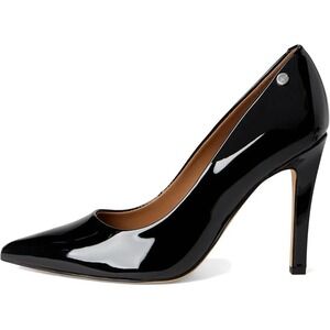 Calvin Klein Brady 2 Black Patent Leather Pointed Toe Stiletto Heel Pumps 8.5